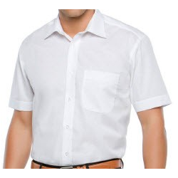 Camisa Blanca Caballero Manga Corta